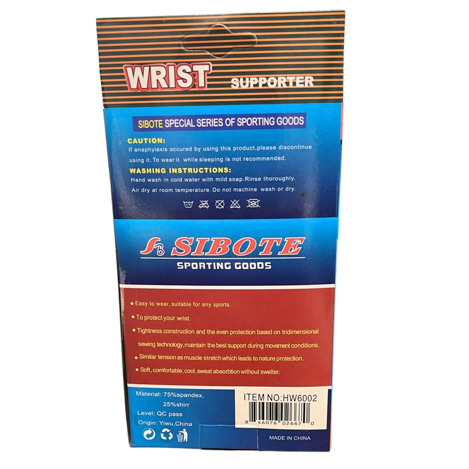 Sibote Wrist Support for Comfort, Stability & Daily Activities: 1 Pack