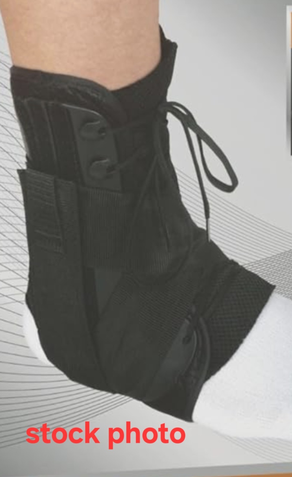 Size Small Petite Medline Curad Ankle Support with your laces