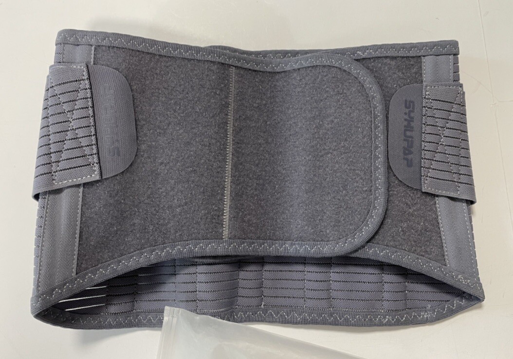 SMALL Lower Back Brace Pain Relief Lumbar Support Belt Men/Women (ss47)