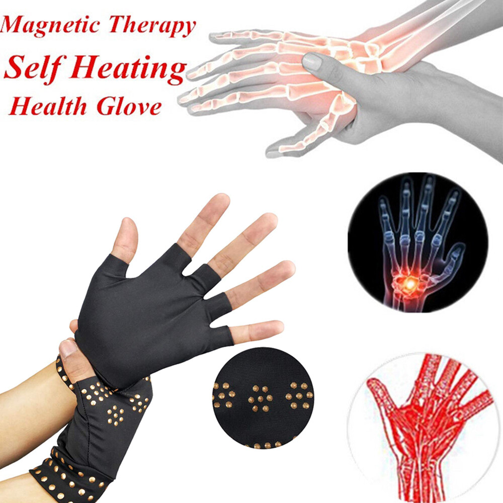 1 Pair Copper Compression Gloves Hand Arthritis Hand Support Joint Pain Relief