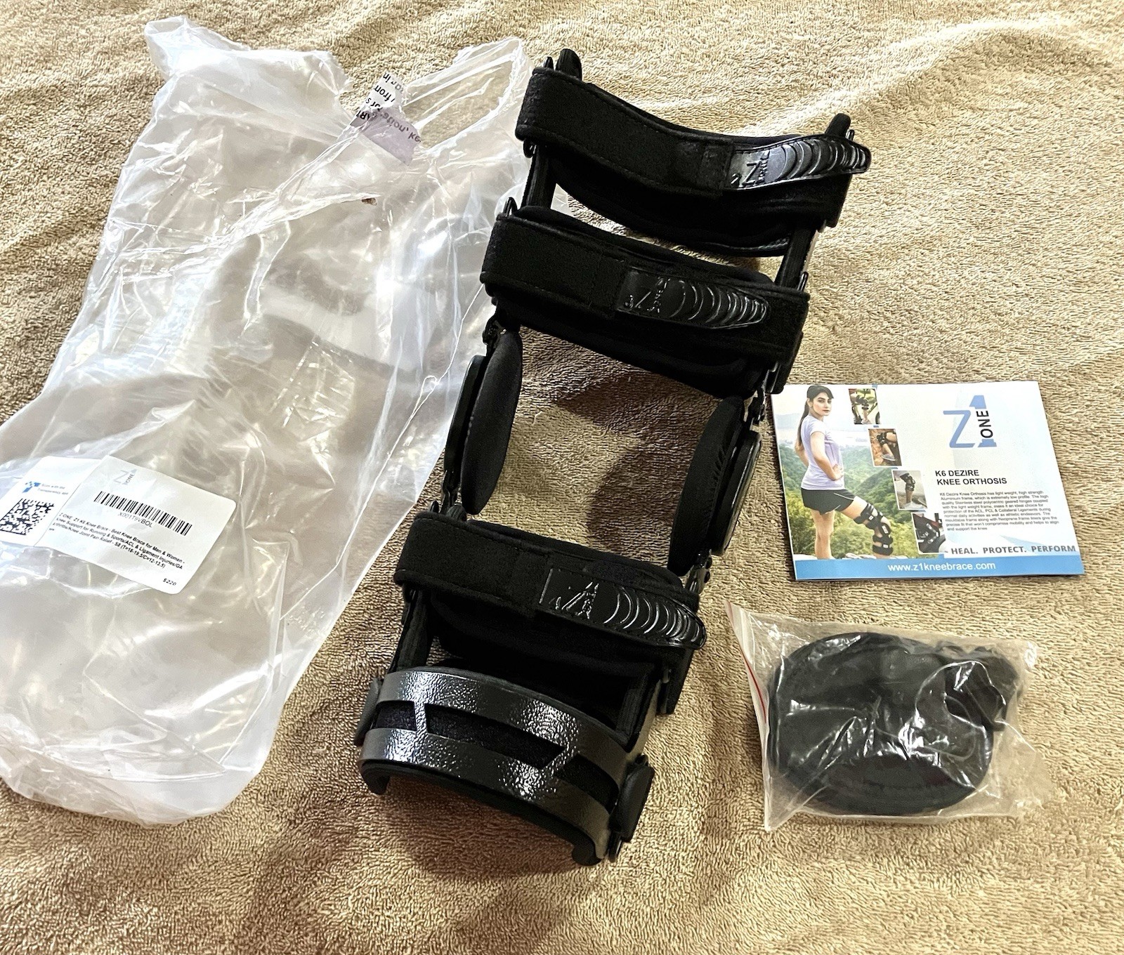 Z ONE Z1 K6 Hinged Unloader Metal Knee Brace for Men and Women S8
