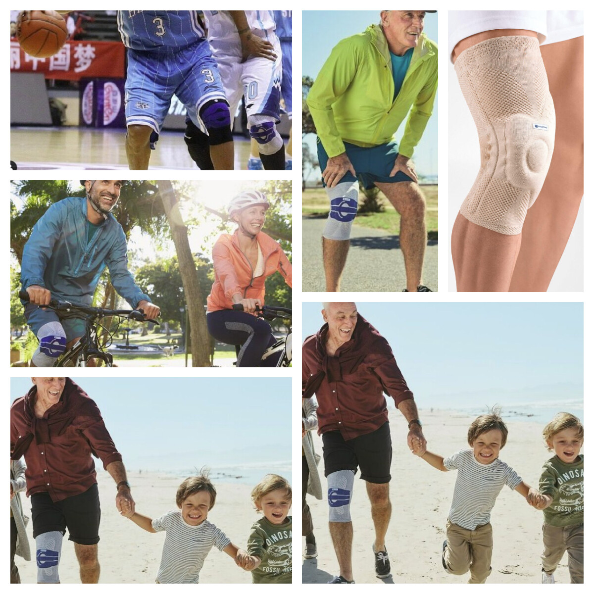 Bauerfeind GenuTrain A3 Size 2 Right Advanced Knee Joint Brace Support Patella