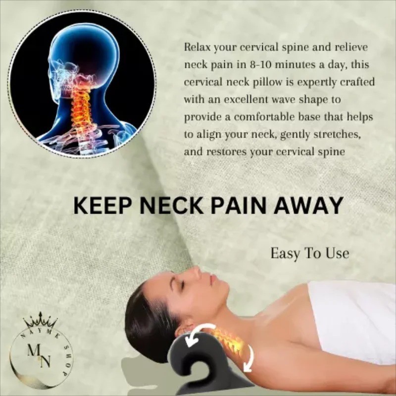 Neck And Shoulder Relaxer Cervical Chiropractic Traction Remedial Pillows