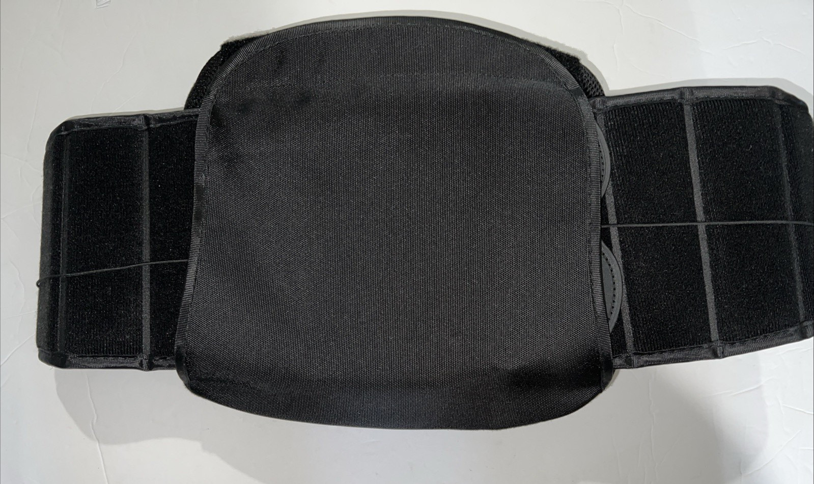 Universal Size Back Brace With Front Panel Black – Adjustable Size Sm Med Large