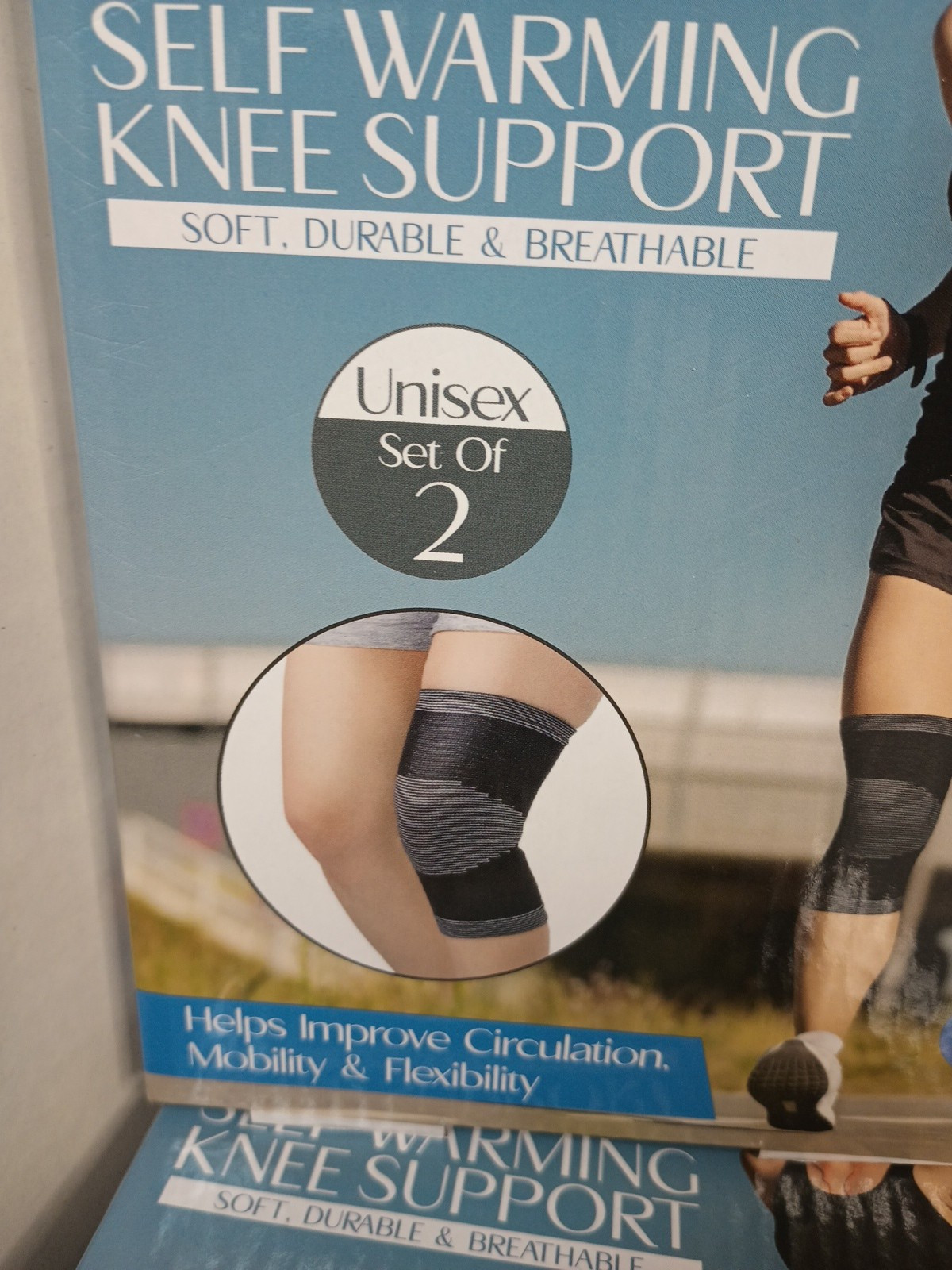 Trend Vision Self Warming Knee Support Set of 2 New Choice Size
