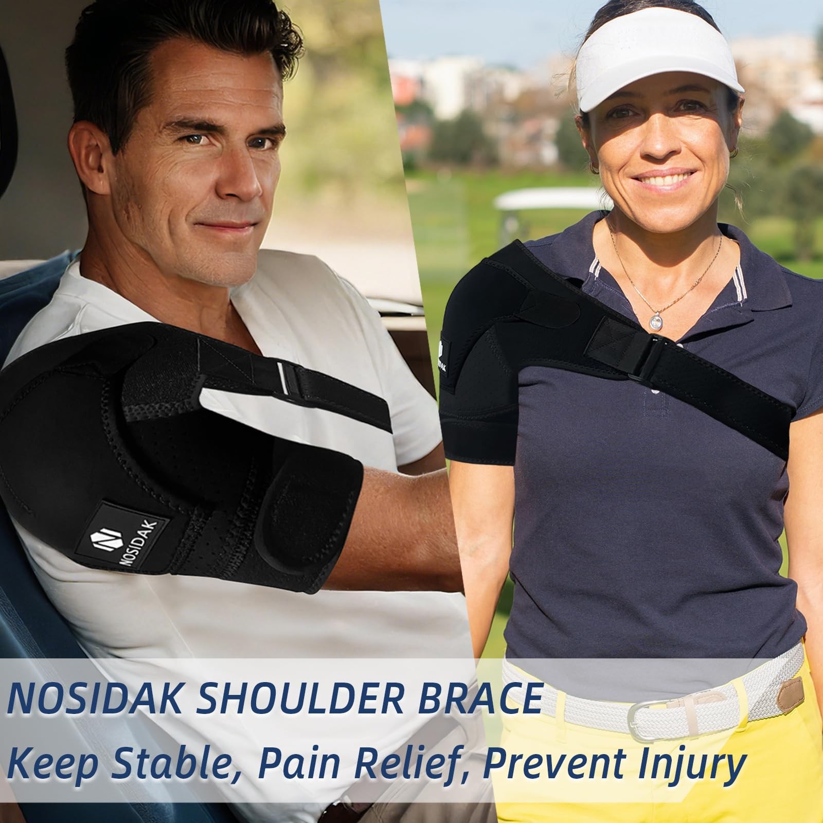 Shoulder Brace Compression Sleeve Immobilizer Wrap Rotator Cuff Tendonitis