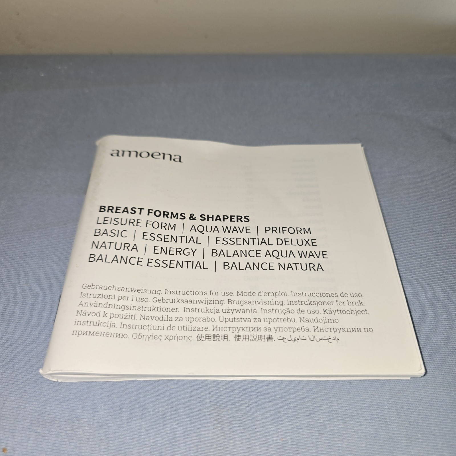 Amoena 149 Aqua Wave Breast Swim Form Size 4 Very Good Box Manual