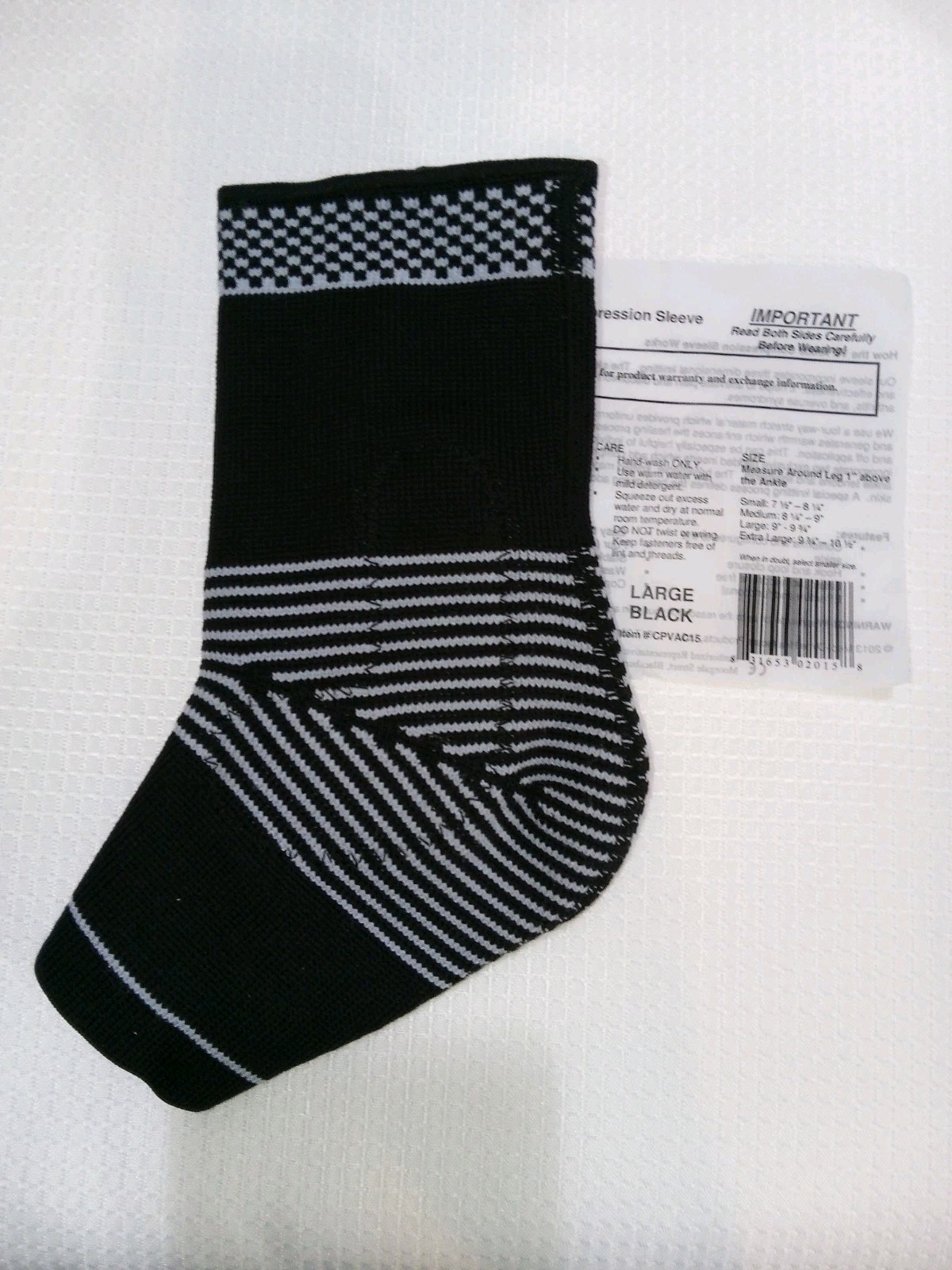 Cho-Pat Dynamic VE Ankle Compression Sleeve. Size Large 10.75-11.75