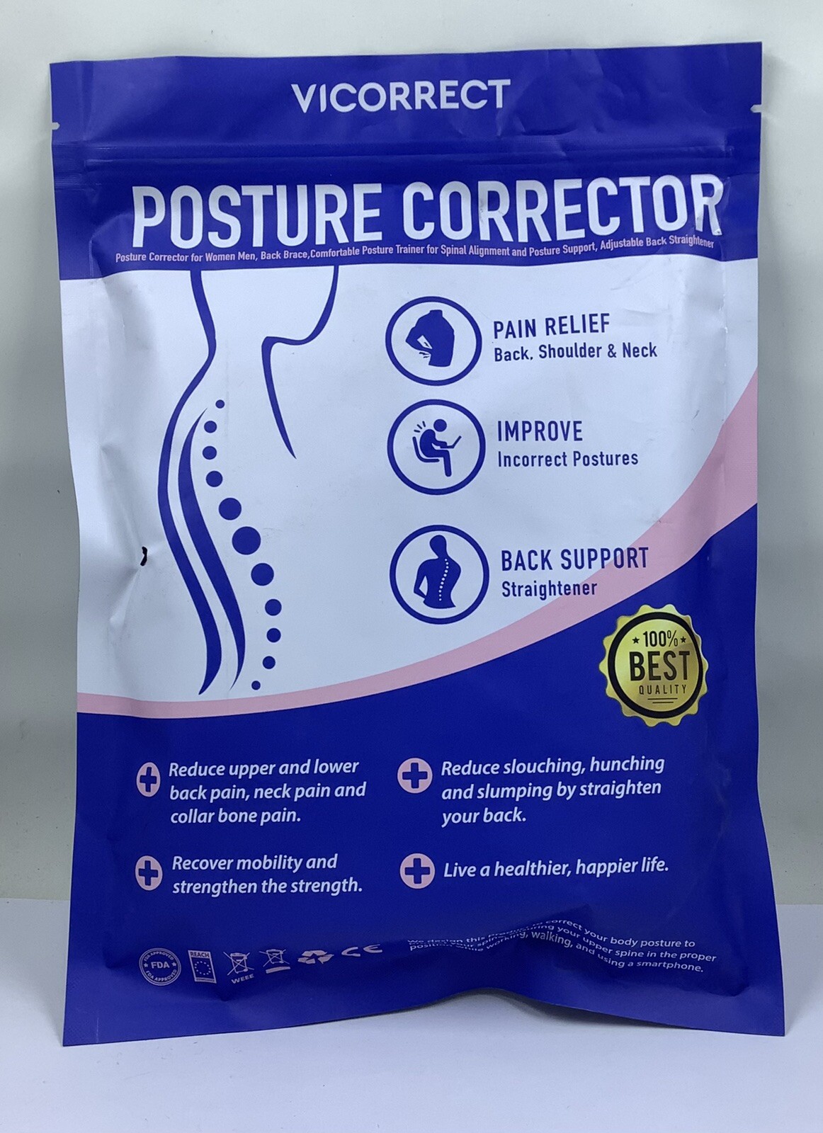 New Sealed Vicorrect Posture Corrector B08VNHZMFK – Small-Medium – Pink -9266398