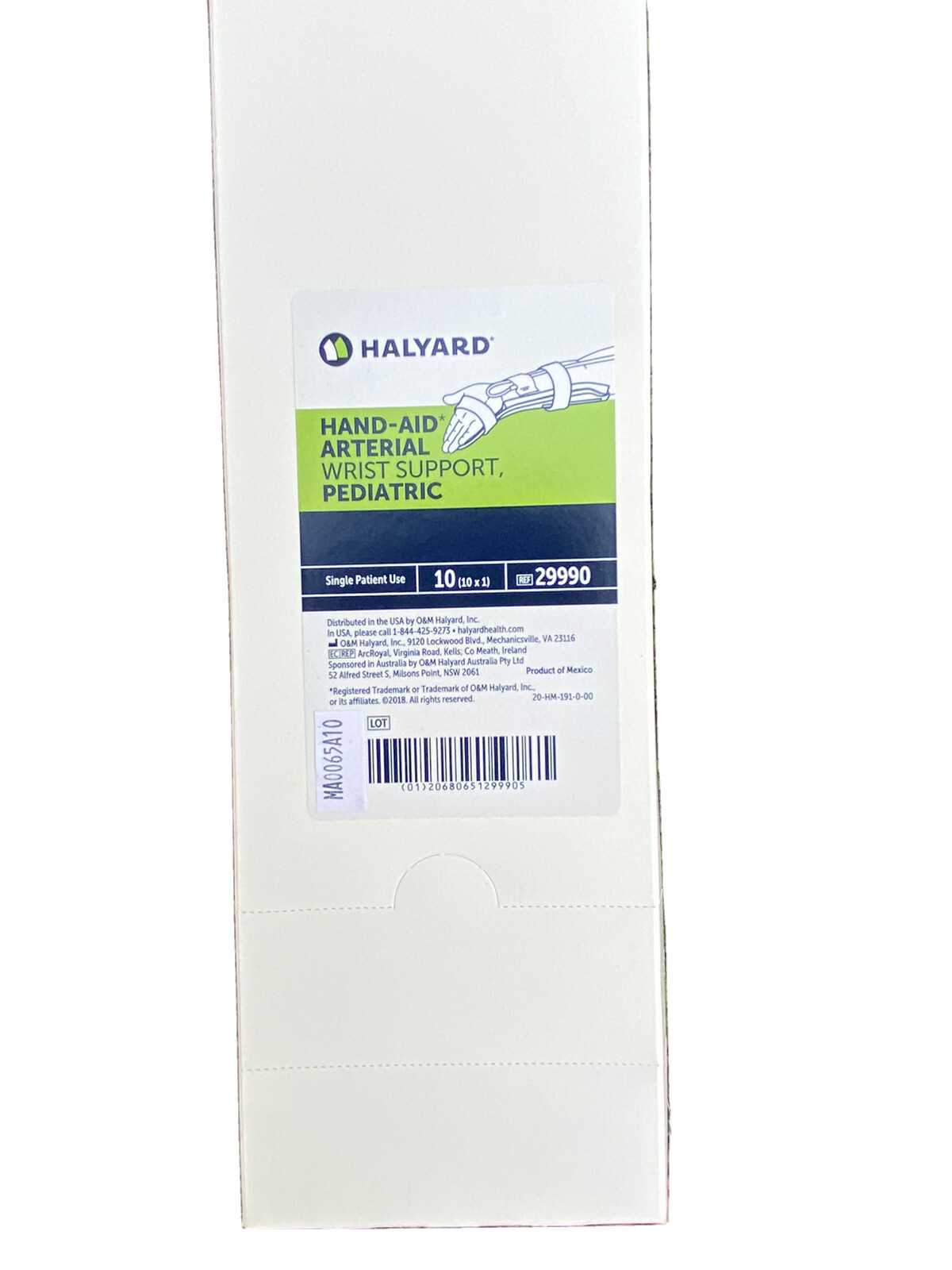 10 Halyard Hand-Aid Arterial Wrist Support 29990