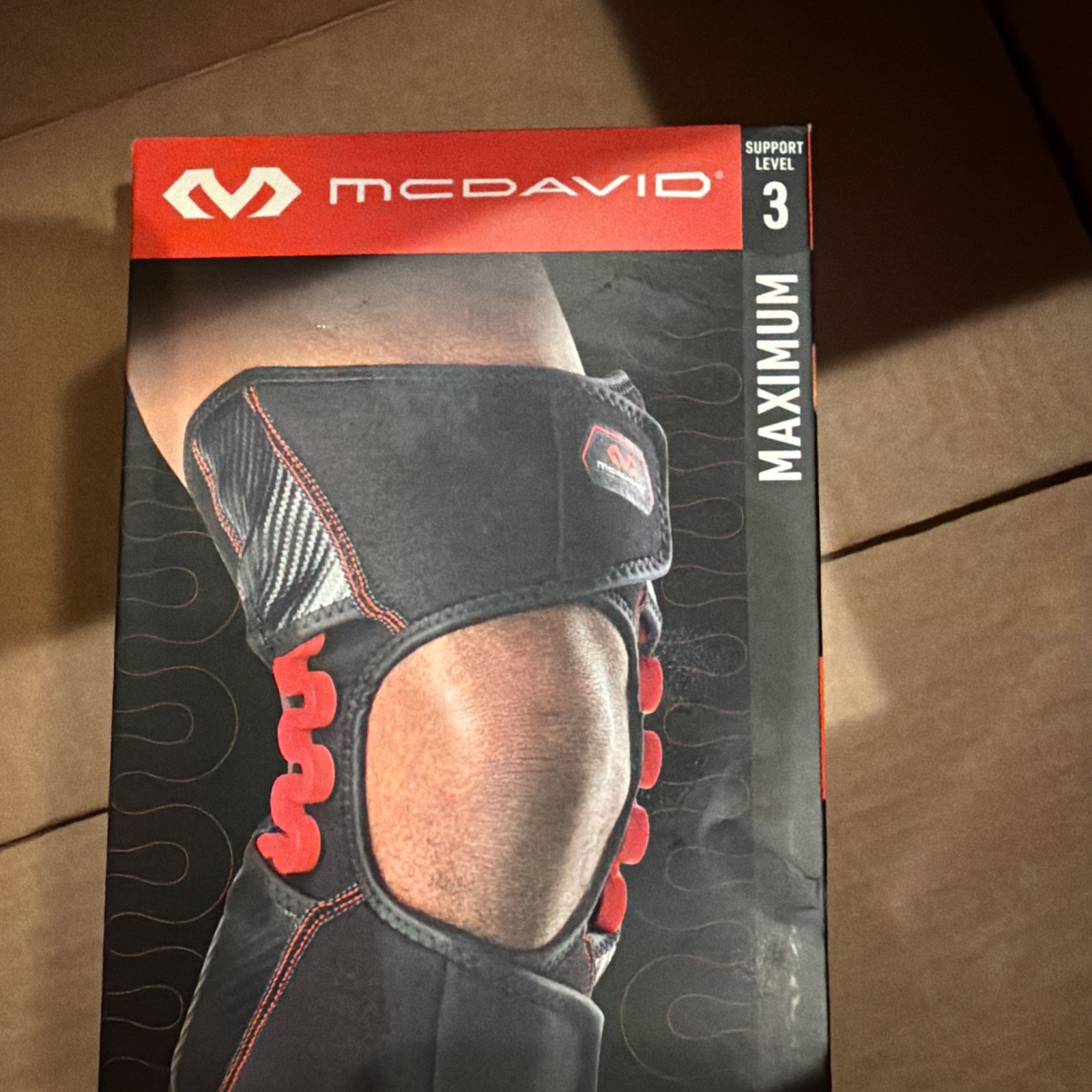 Mcdavid Level 3,Knee over wrap Brace with Hinges joint size X-Large 17-19