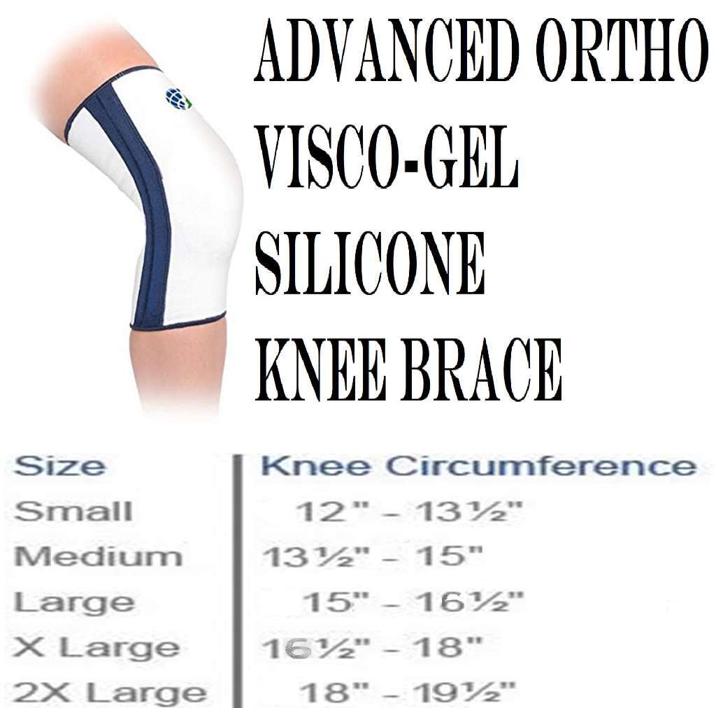 Advanced Ortho Visco-Gel Silicone Knee Brace 2X-Large (18-19�”)