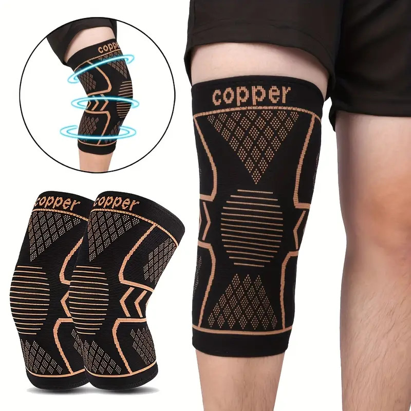 1/2x Copper Ankle Support Brace Compression Sleeve Sock Elastic Foot Pain Relief