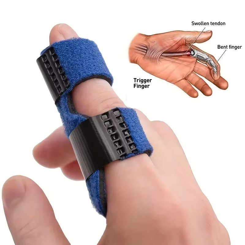 1Pc Adjustable Finger Splint with Lightweight Aluminum Base – Provides Support a