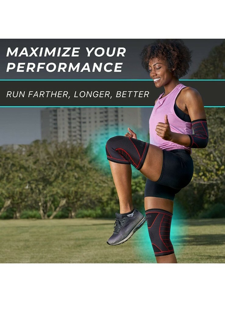 Knee Brace for Men & Women – Knee Sleeve for Weightlifting, Workout and Running