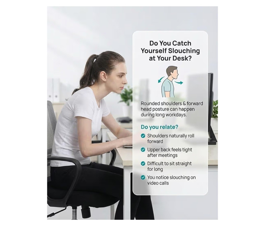 Upper Back Brace Posture Corrector for Women Office Professionals, Shoulder &…