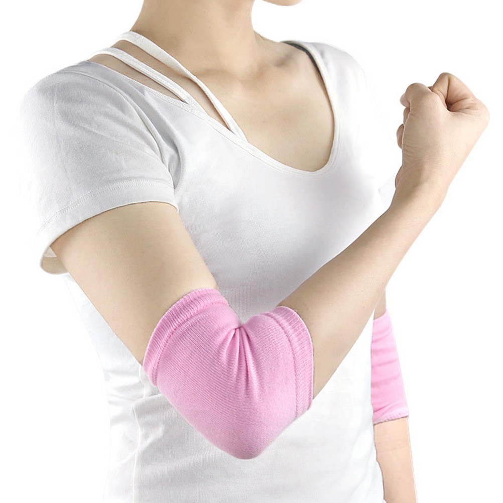 1 Pair Gel Elbow Pads Comfortable Elbow Skin Care Breathable Elbow Protective