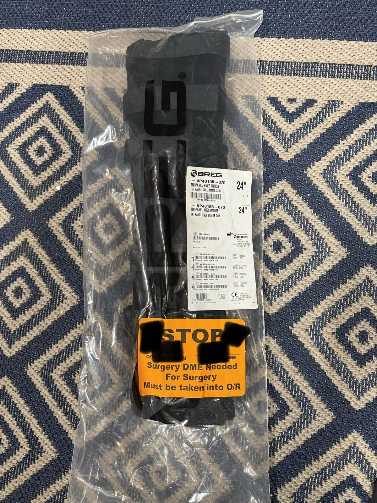 Breg Tri-Panel Knee Immobilizer Unisex 24”