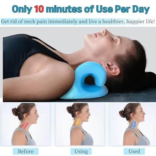 Neck Hump Corrector & Cervical Traction Device for TMJ Pain Relief & Muscle Rela