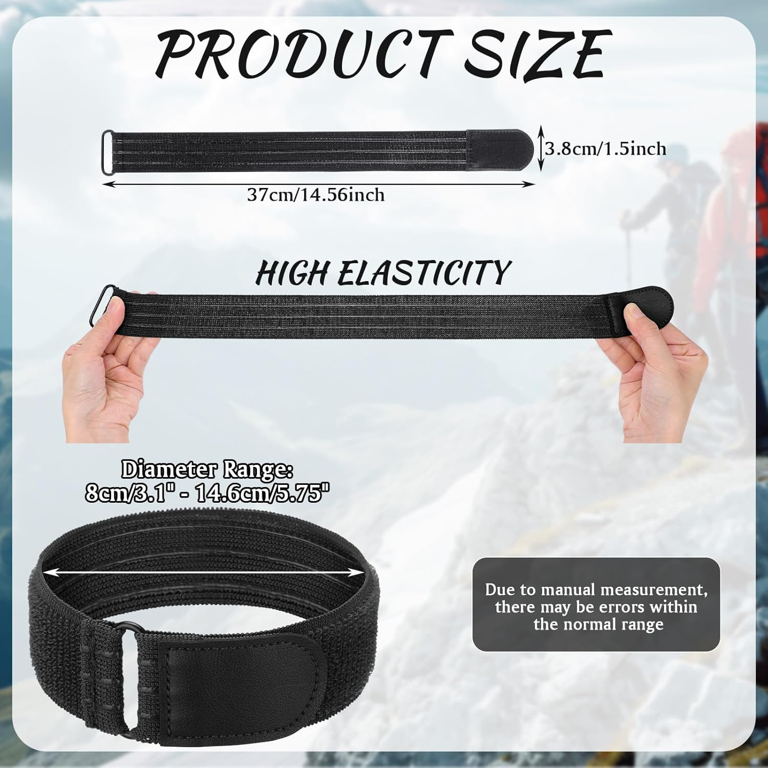 Adjustable Elastic Ankle Straps for Cycling, Climbing, and Outdoor Sports