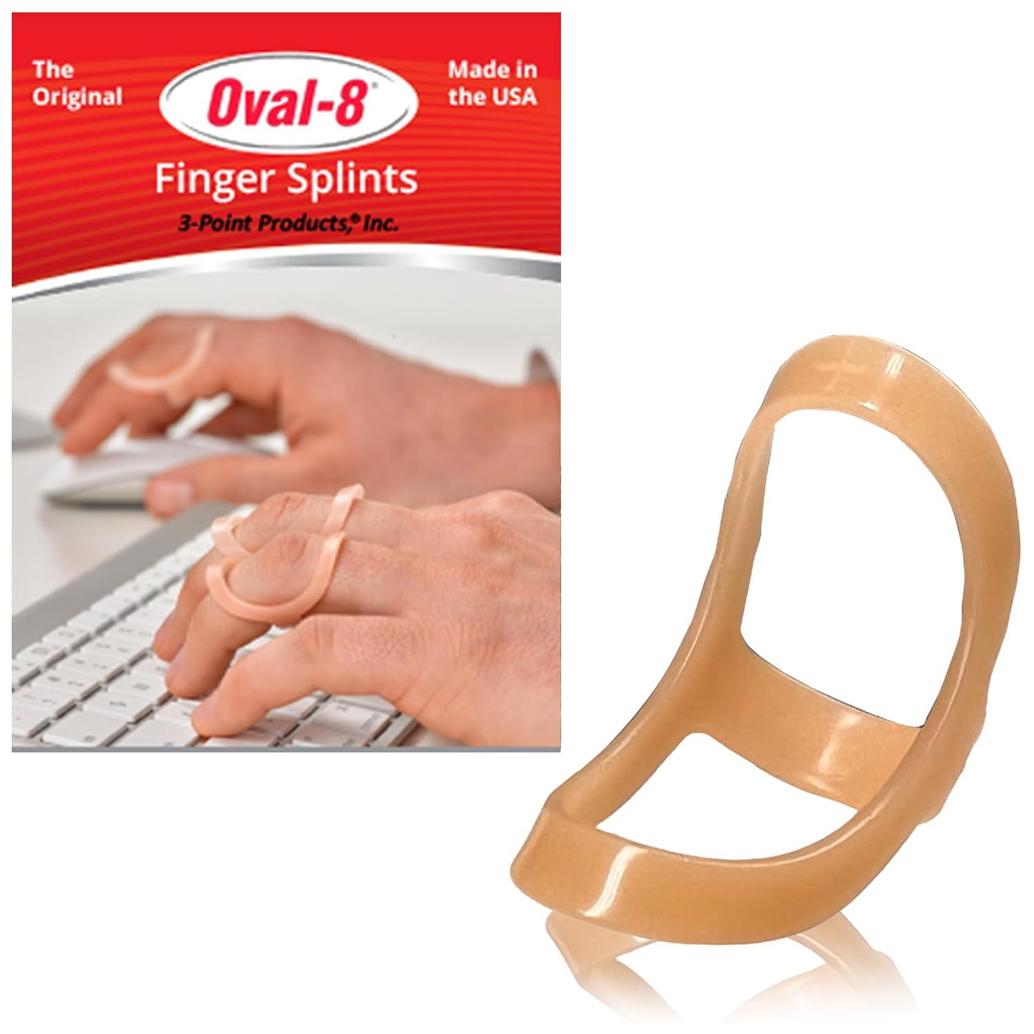 3-Point Products Oval-8 Finger Splint Size 5 (Pack of 1)