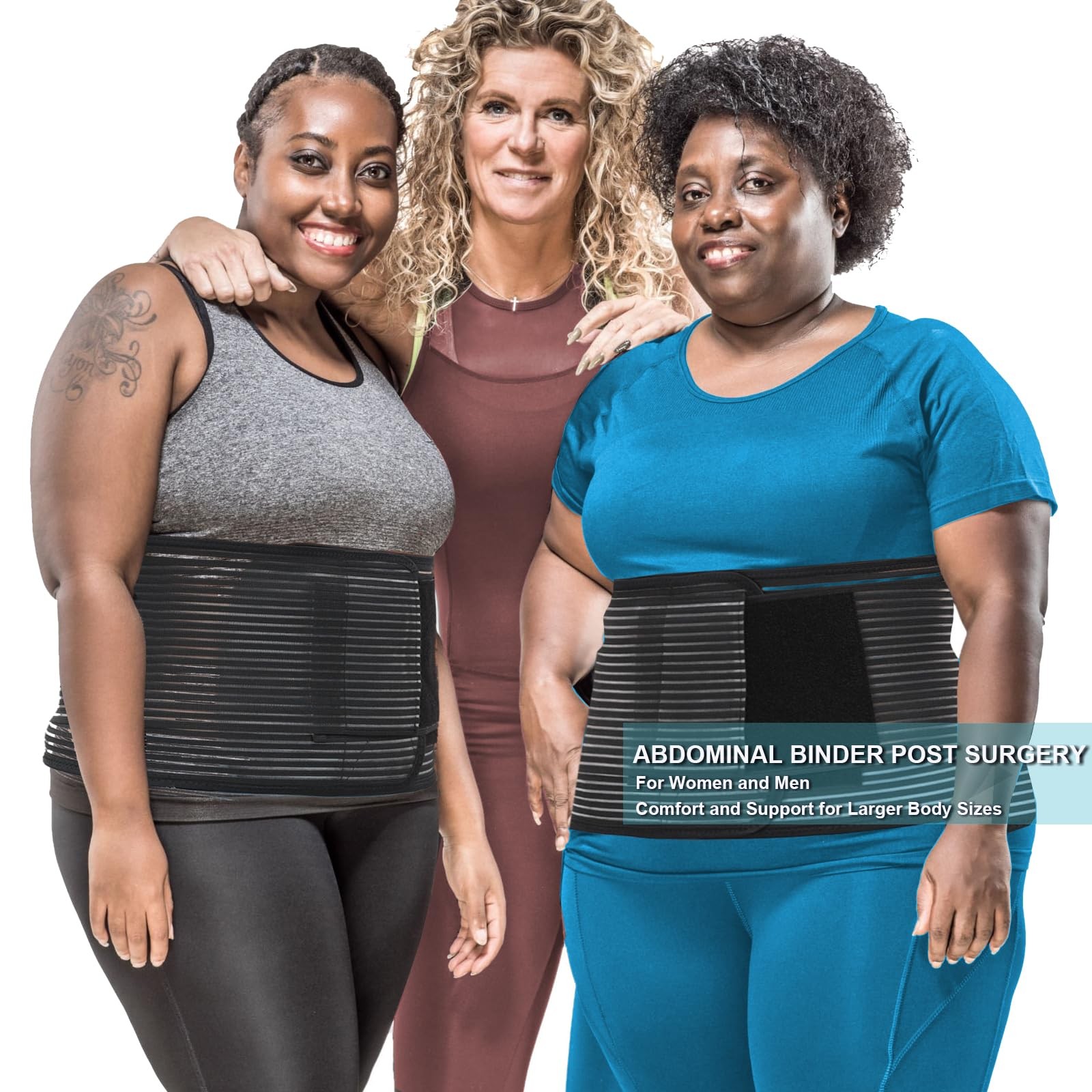 Abdominal Binder Post Surgery Plus Size | Postpartum Belly Band Wrap | Post C…