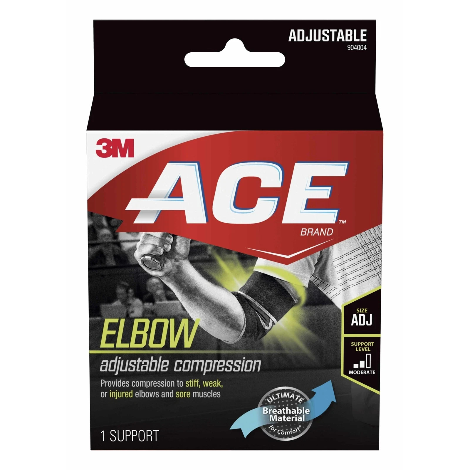 NEW 3M ACE Elbow Adjustable Compression Support 904004 Free US Shipping