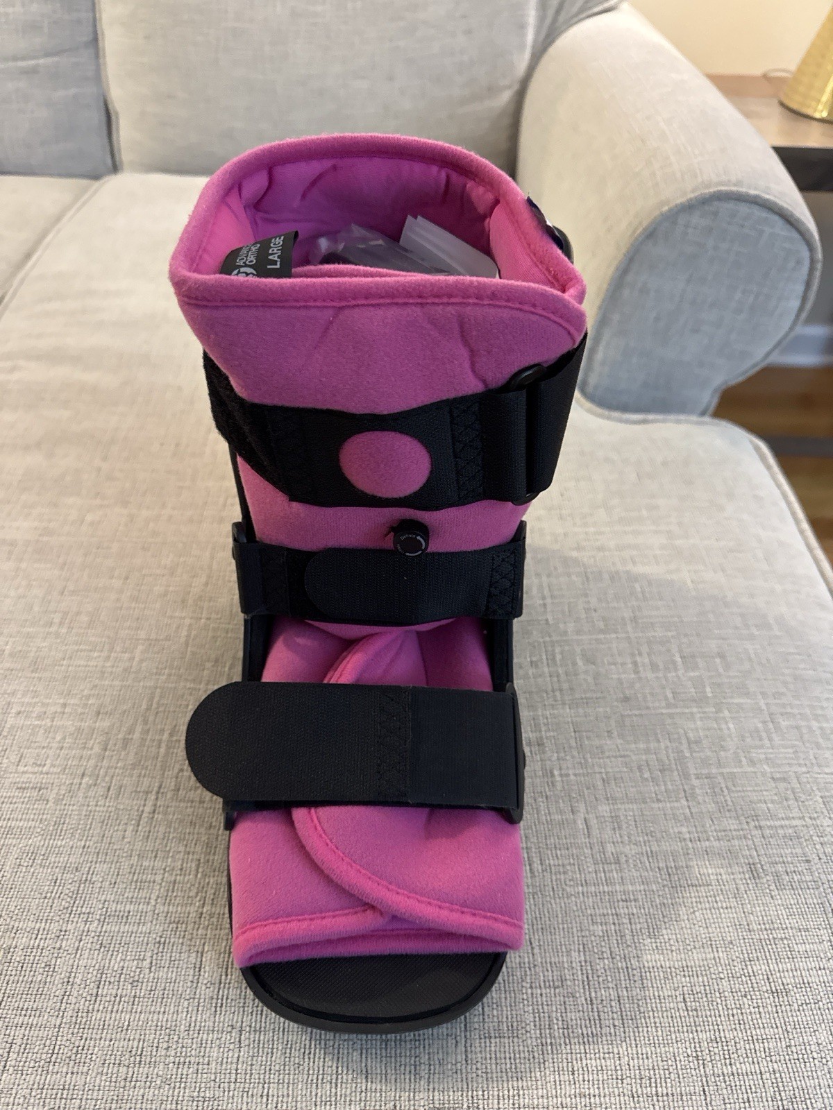 Superior Braces Low Top Air Fracture Boot Pink Liner Large Advanced Ortho