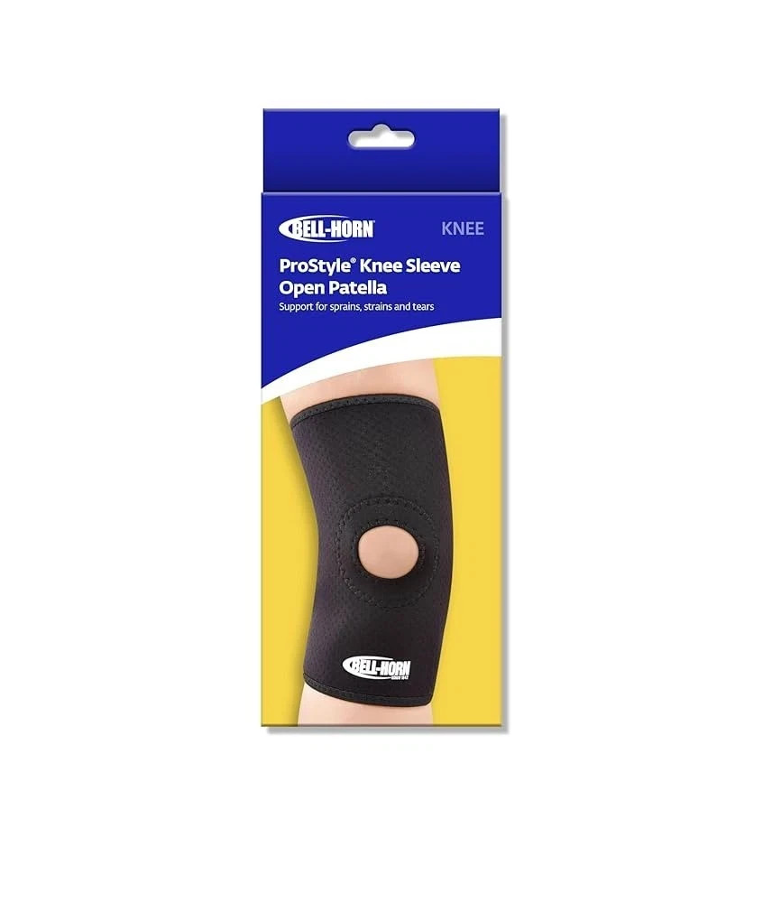 Bell-Horn ProStyle Open Patella Knee Sleeve, Size L Black New/Sealed