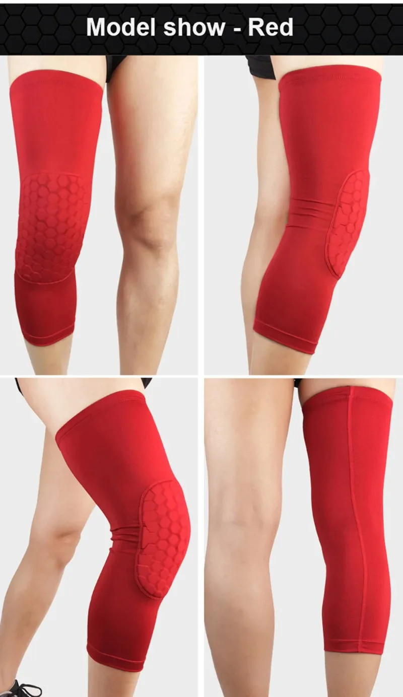 1PC Sports Knee Support Compression Brace, Adjustable Knee Pad for Volleyball, B