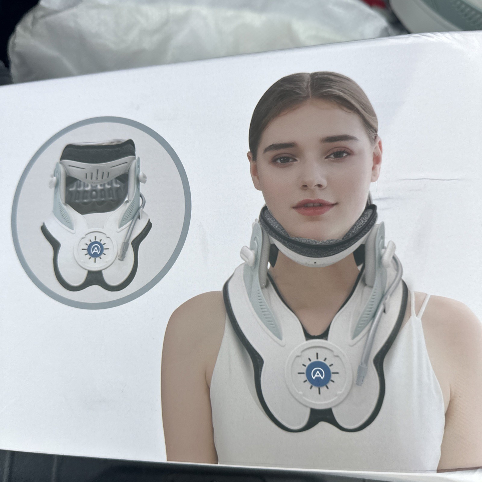 Cervical Traction Device with Air Collar – Inflatable Neck Stretcher for Pain
