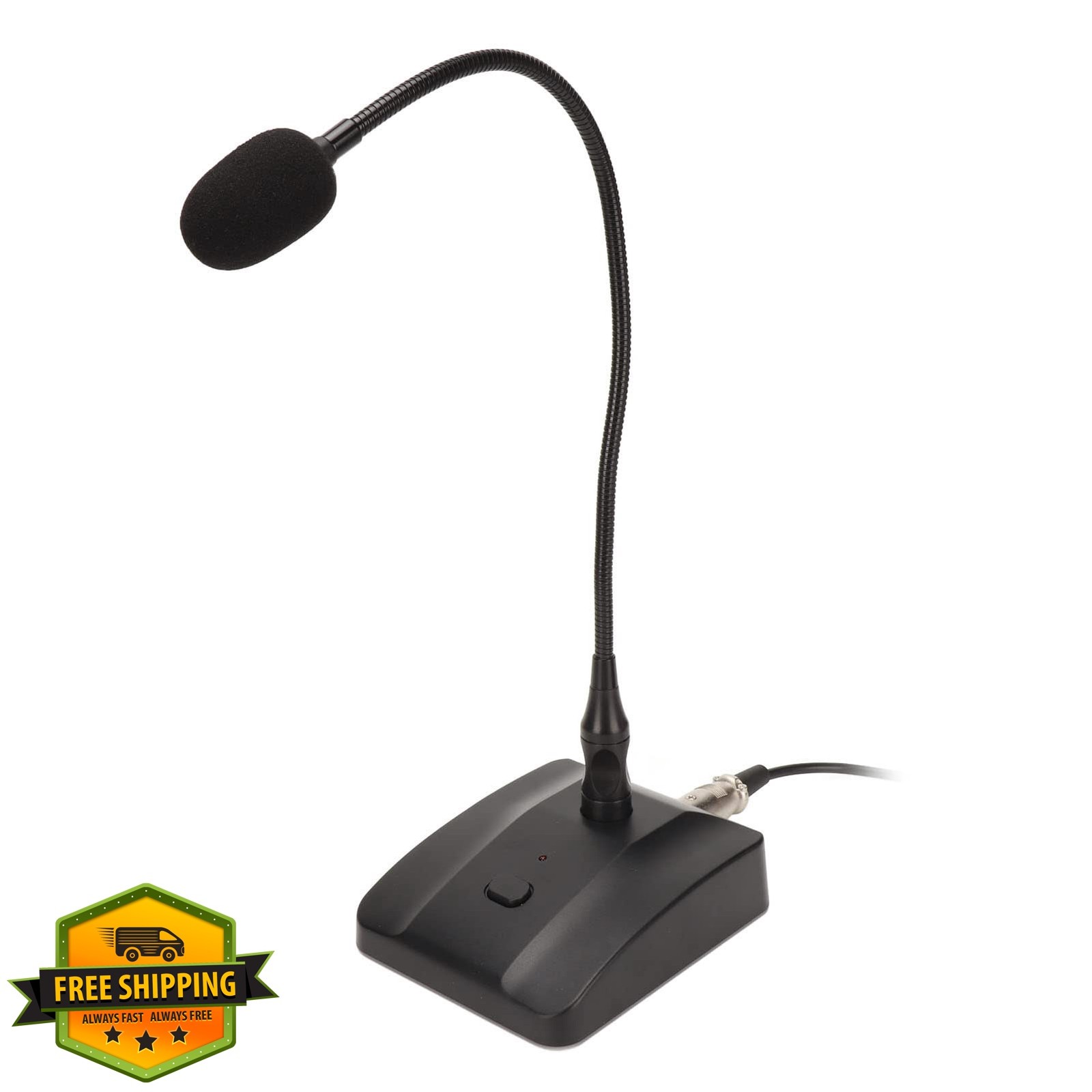 Yosoo Health Gear Gooseneck Mic Mute Button 6.35mm