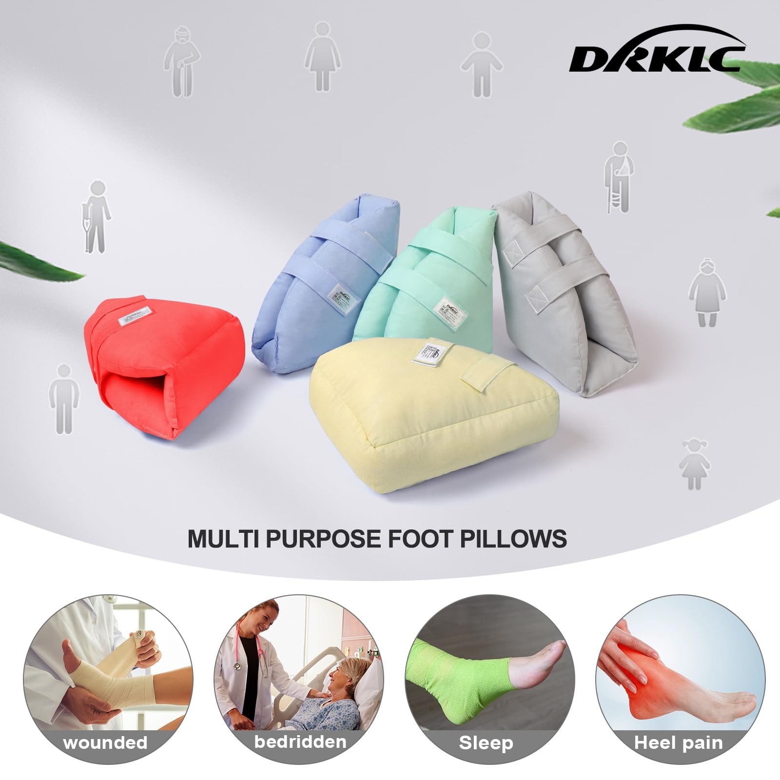 Adjustable Heel Protector Cushion Boot for Pressure Sores, Ankle Support Pillow