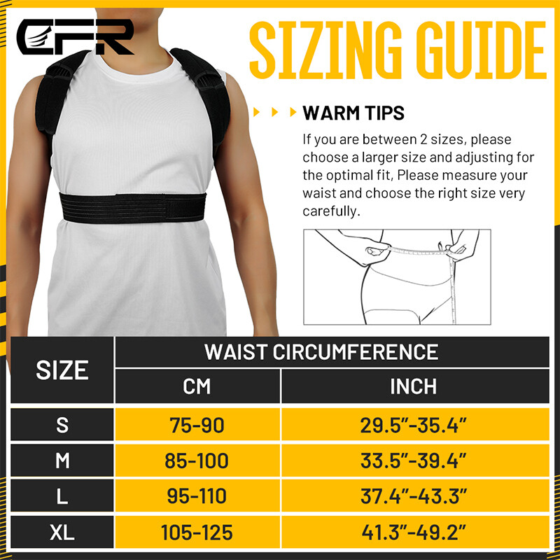Adjustable Posture Corrector Back Support Shoulder Brace Clavicle Belt Men Women