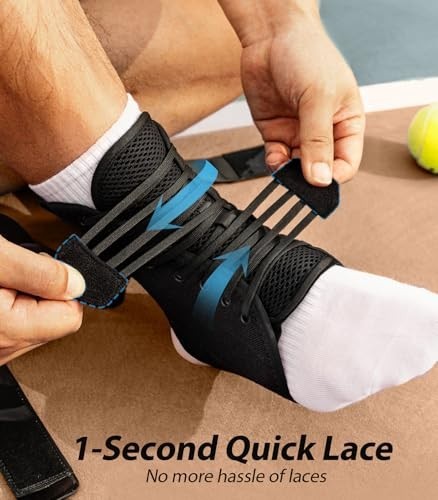 Ankle Brace for Men & Women – Slim Fit, Flex Support, Adjustable Stabilizer for