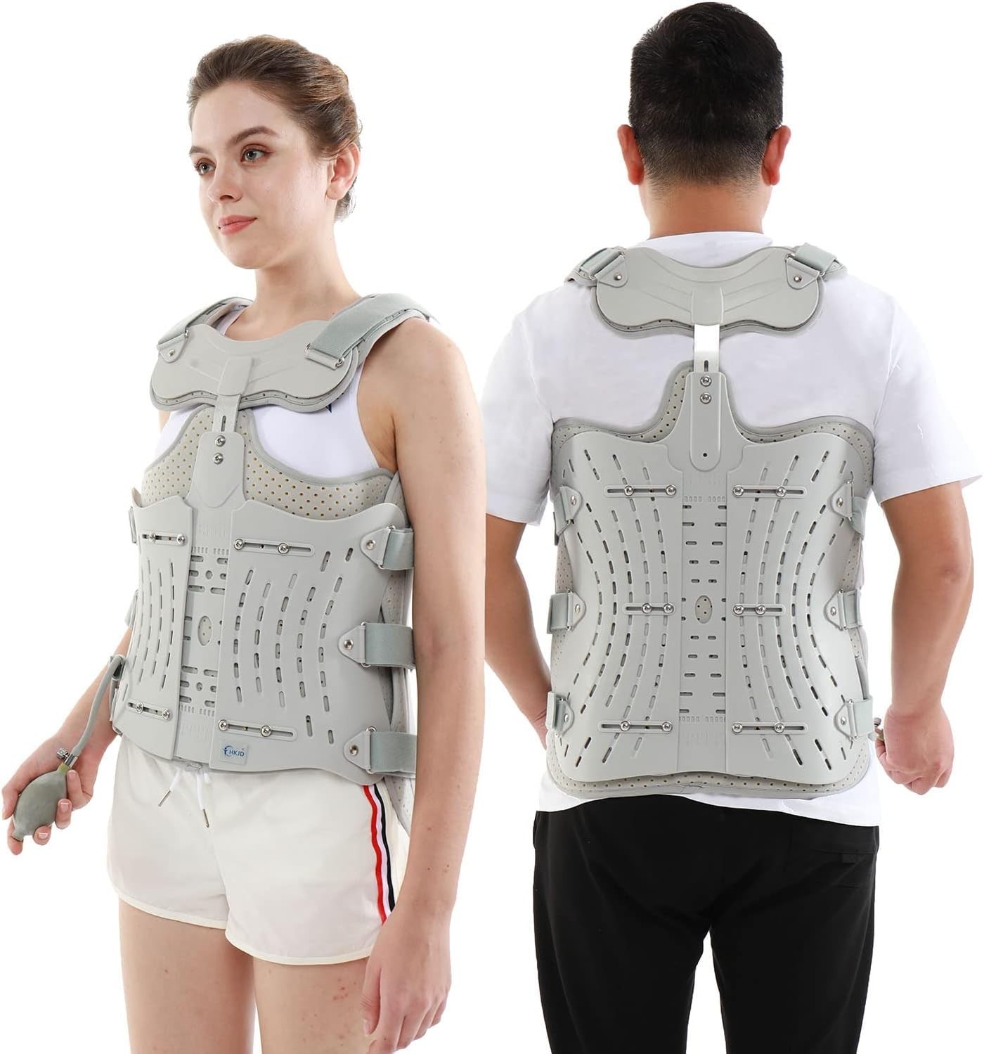 TLSO Inflatable Thoracolumbar Fixed Back Spinal Brace,Straightener for Fractures
