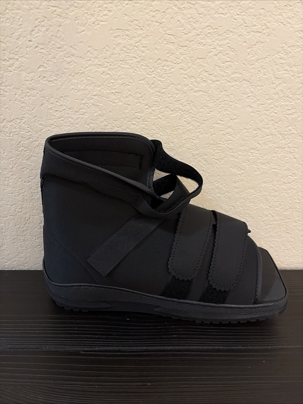 DARCO SLIMLINE CAST BOOT Shoe Black Square Toe SIZE M Post-Op [Medical Boot]
