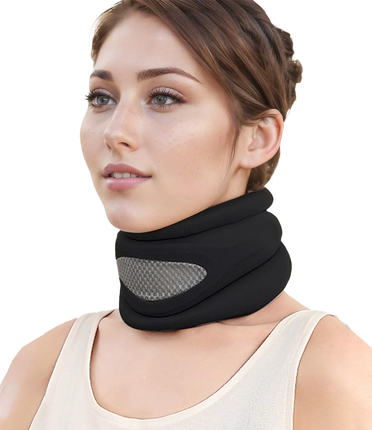 Neck Brace for Sleeping Cervical Collar Relief Pain and Support Black