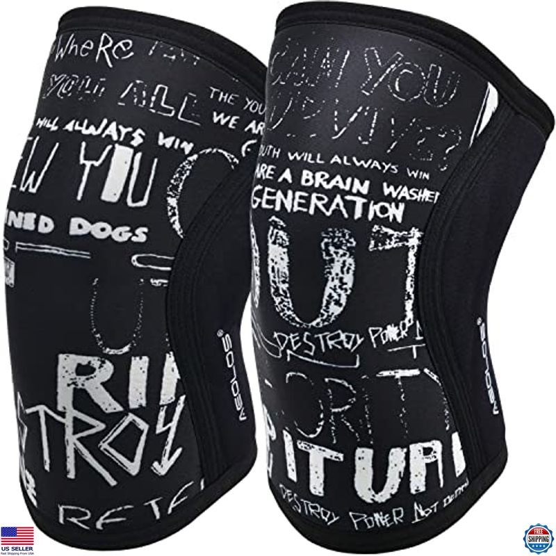 AEOLOS 7mm Compression Knee Sleeves (1 Pair) – Support for Lifting & Sports