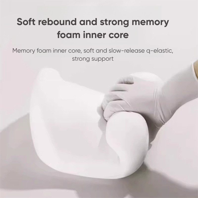 Car Lumbar Support Memory Foam Cushion Back Pillow Waist Tailbone 39x17cm/15×7″