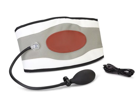 WHITE/TAN – BACKOSAGE CORDLESS DECOMPRESSION BACK MASSAGE BELT