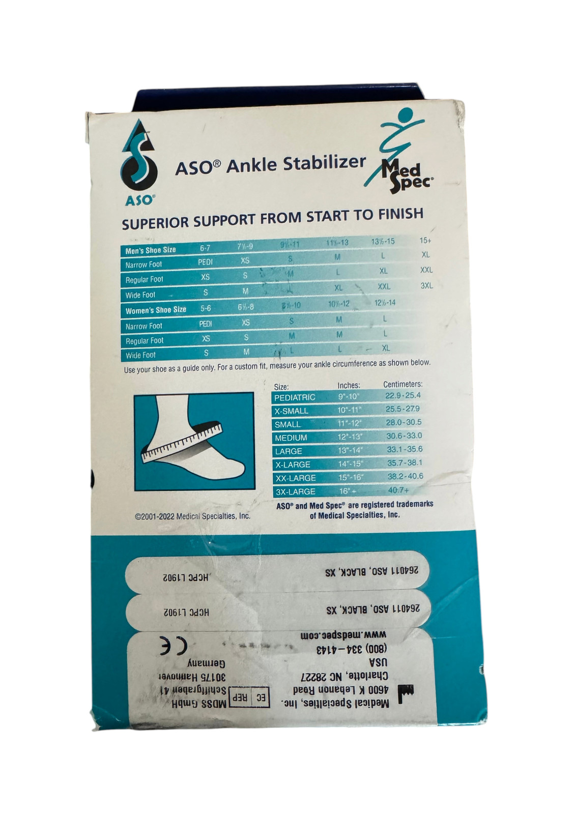 Premium ASO Ankle Stabilizer Brace – Professional Support