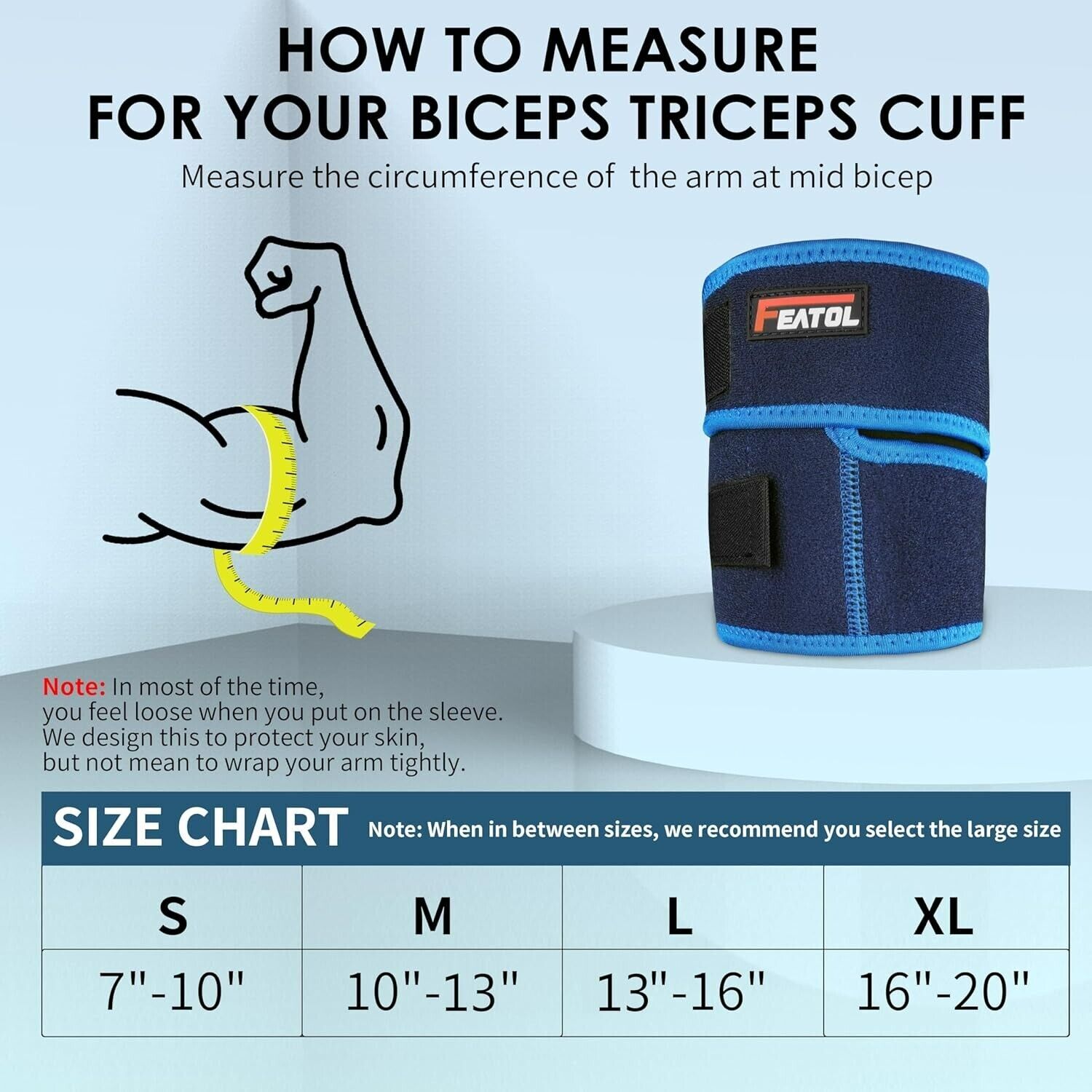 Bicep Tendonitis Brace Compression Sleeve Support, Upper Arm Brace Bicep OTH122