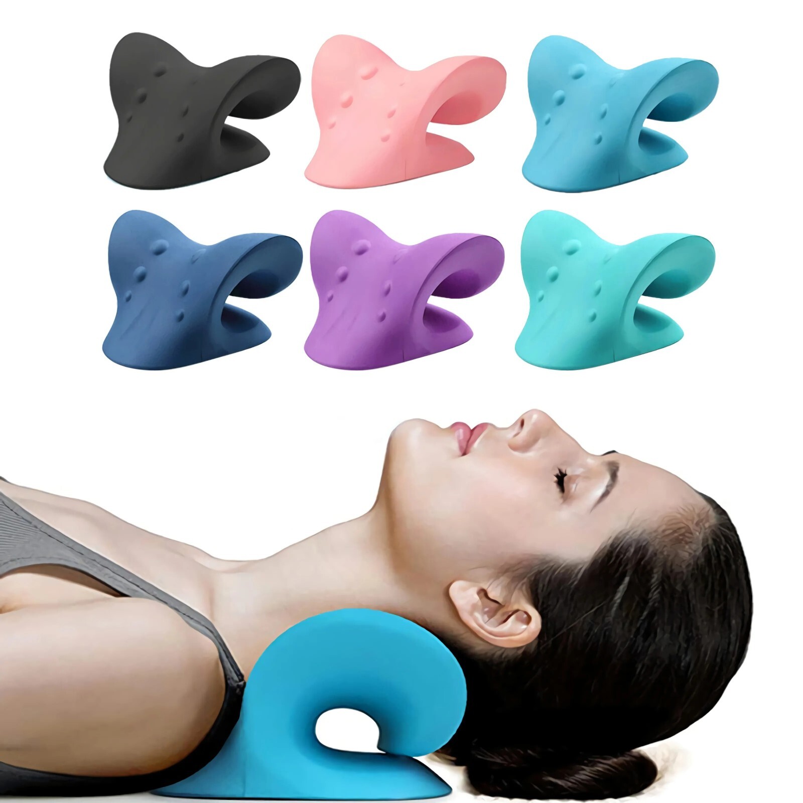 Massage Pillow Neck Shoulder Relaxer Cervical for Pain Relief Cervical Spine