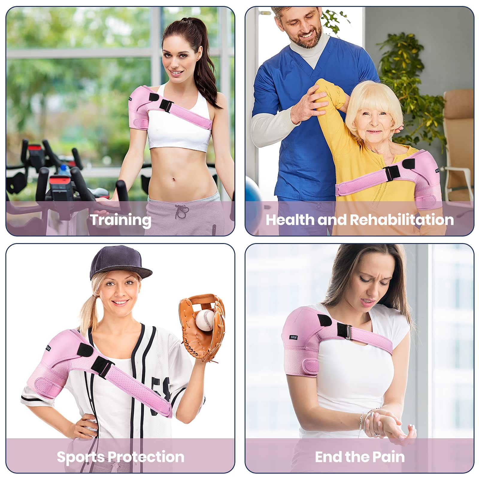 Shoulder Brace for Women and Men Recovery Shoulder. Adjustable Shoulder Suppo…