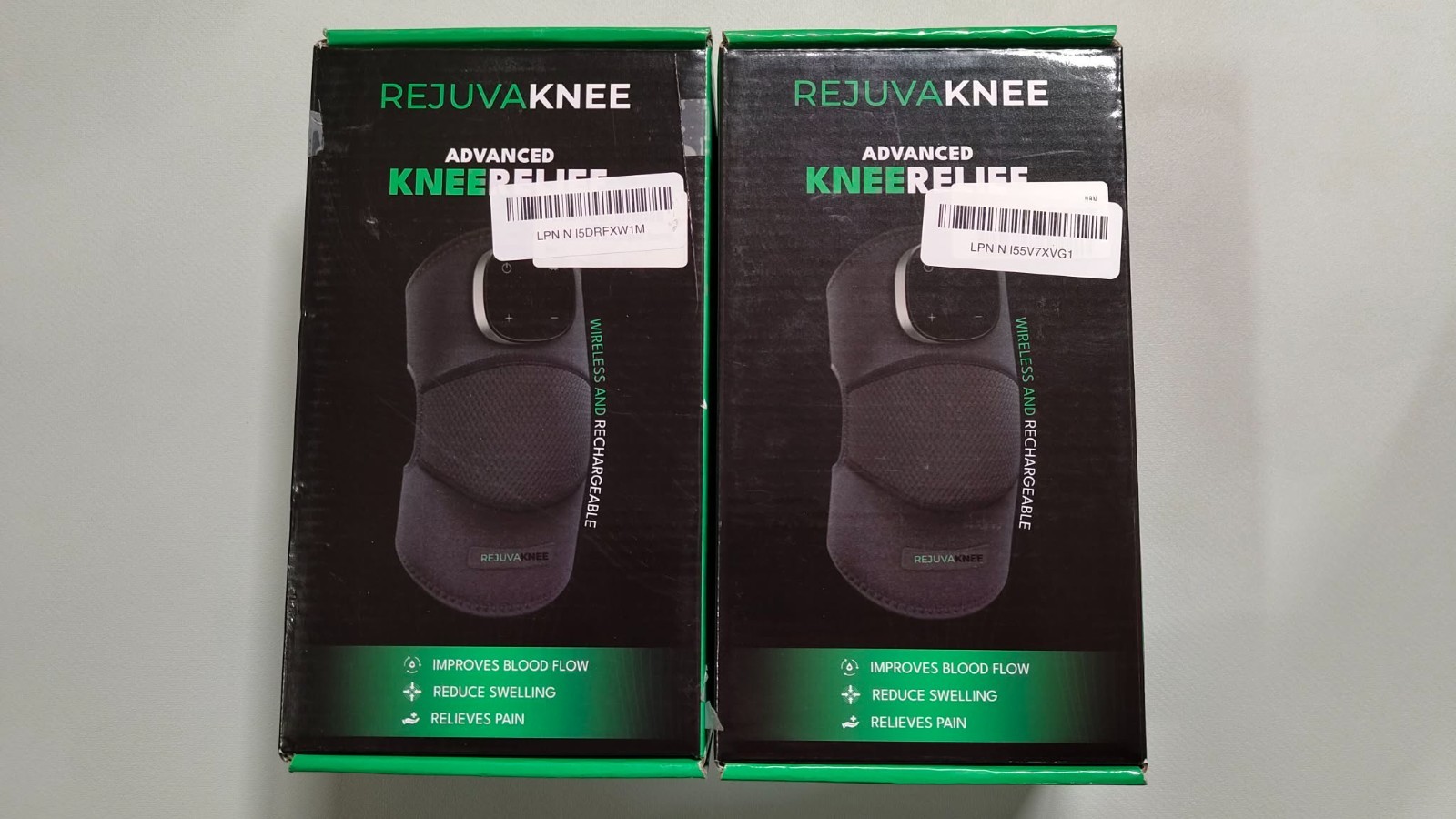 Rejuvaknee Advanced Knee Relief Kneepad Wireless & Rechargeable +Shoulder 2 Sets