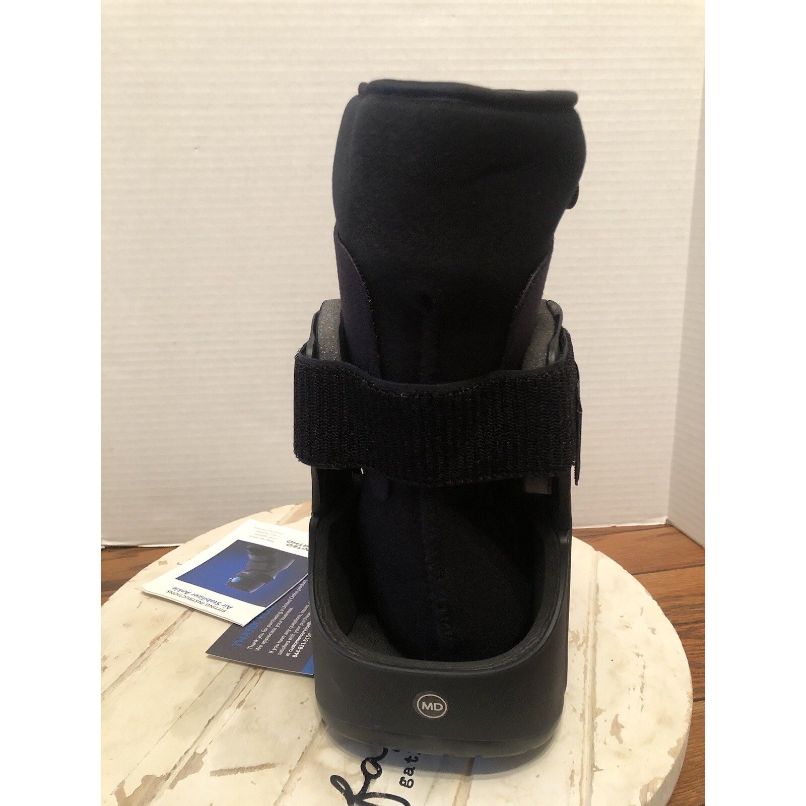 UNITED ORTHO Short Air Cam Walker Fracture Boot Black Medium MD *READ