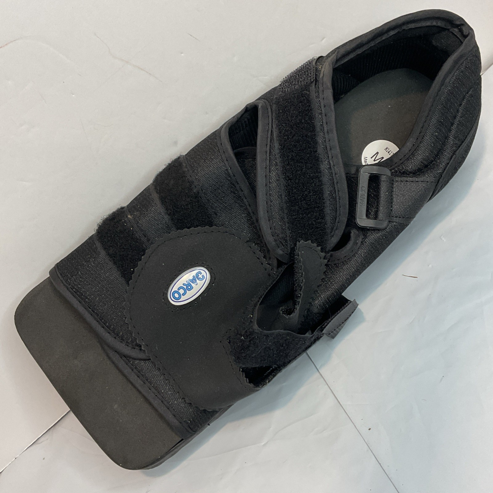 Darco Post Surgical Medical Shoes Black Size ML Square Toe 11 1/2”x 4”