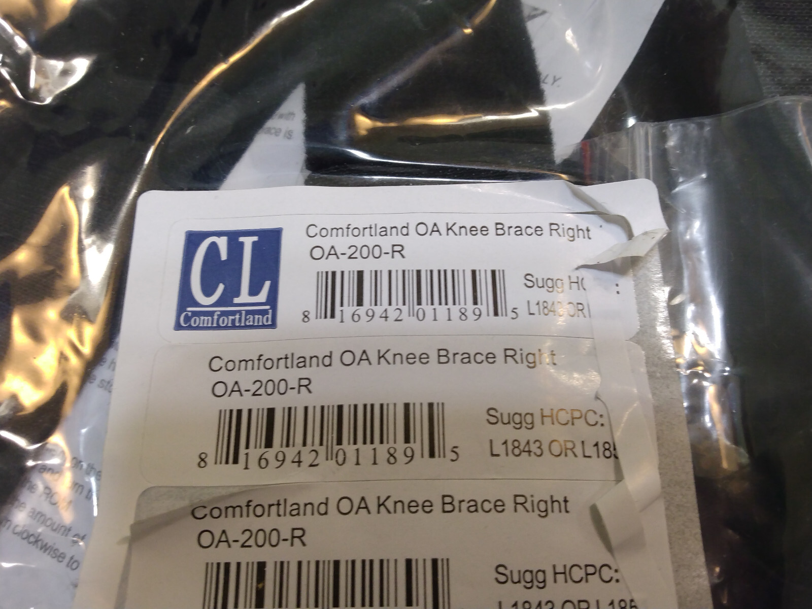 2 Comfortland OA-200-L OA-200-R Knee Brace Left & Right (Pair) With Tools & Bag