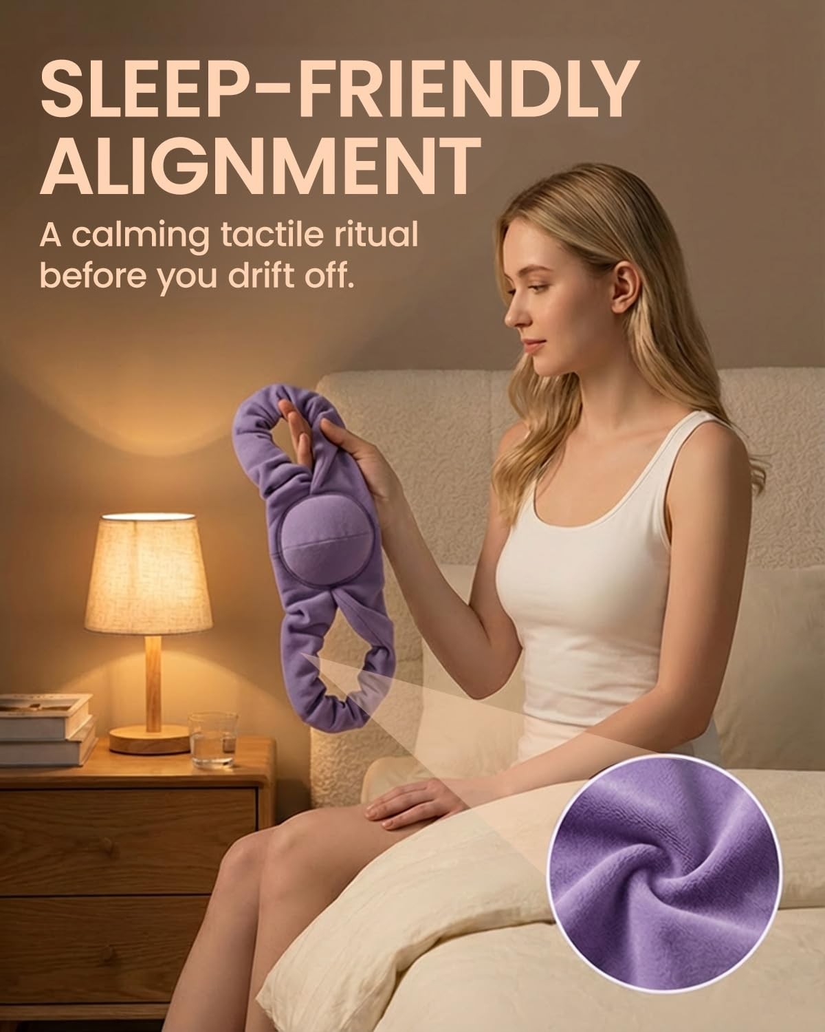 RNEMP® Sleep Upper Back Posture Corrector for Universal, Lavender Purple